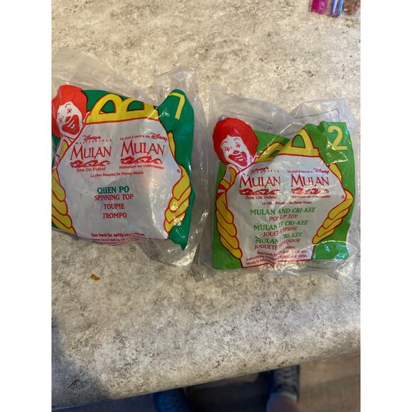 McDonalds Mulan Happy Meal Toys
2 pack-Chien Po and Mulan and Cri-Kee - Picture 1 of 3
